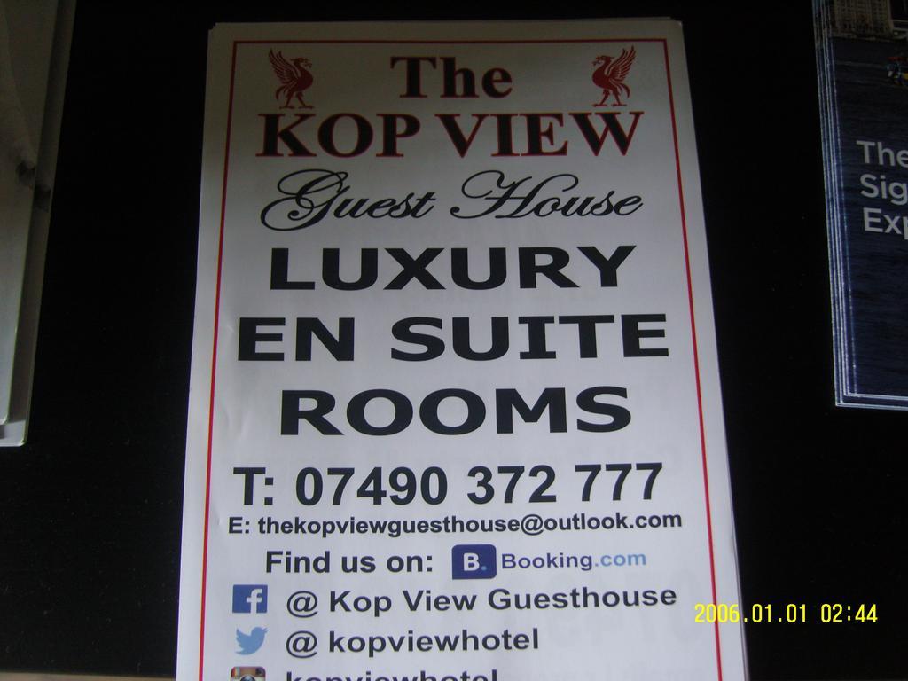 The Kop View Otel Liverpool Dış mekan fotoğraf